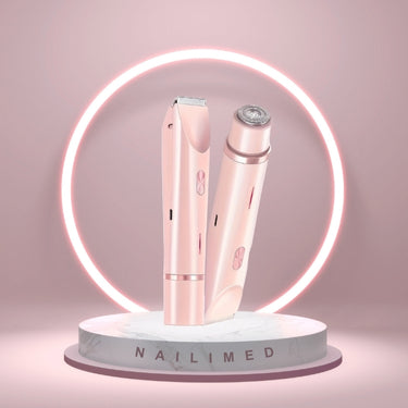 Nailimed™ Rasoir Électrique Féminin 2-en-1 – Indolore, Réutilisable, Anti-Poils Incarnés